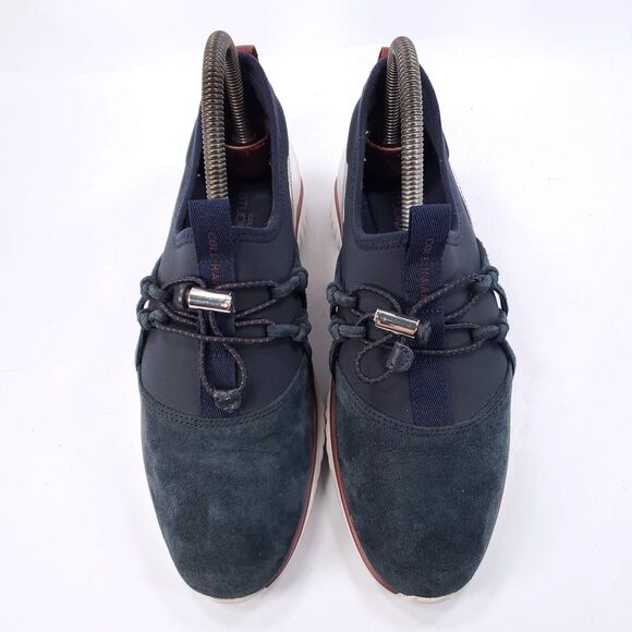 Cole Haan StudioGrand Drawstring Athletic Shoe Womens Size 7 Blue White - Picture 2 of 9